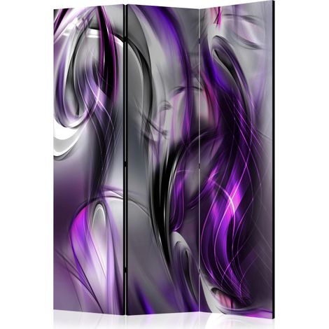 Paravent 3 Volets "Purple Swirls" 135x172cm (1/2)