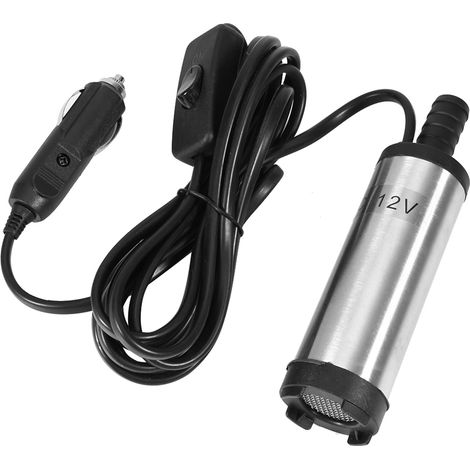 Pompe à eau électrique en acier inoxydable 38 mm, pompe de transfert d'huile CC pour machines agricoles, 12 V (1/5)