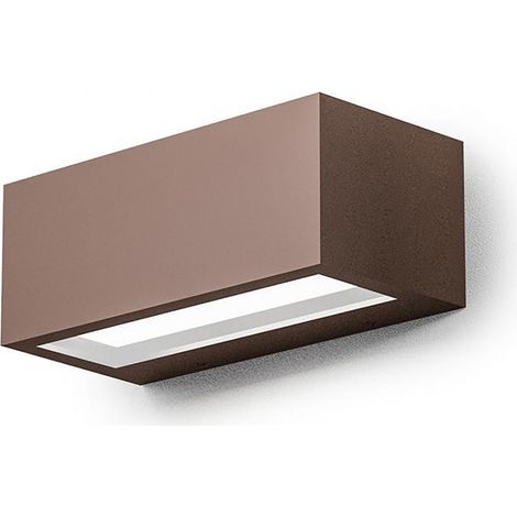 Applique esterno gea led ruhm led ip65 ges972 lampada parete biemissione classica