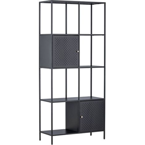 Étagère 4 Niveaux en Métal "Porto Seguro" 180cm Noir (1/5)
