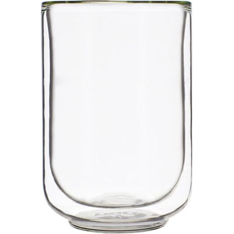 Lot de 2 tasses double paroi en verre borosilicate OGOLIVING HELYA 25 cl sans anse transparent (1/3)