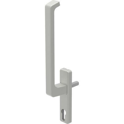 GU HS Drehgriff DIRIGENT 180° innen Rosette mit PZ silber (1/3)