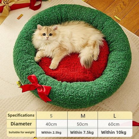Nid Pour Chat - Lit Chaud Semi-Fermé Pour Animaux Domestiques - Diamètre 40 cm 50 cm ou 60 cm - Pour Chats et Petits Chiens (1/5)