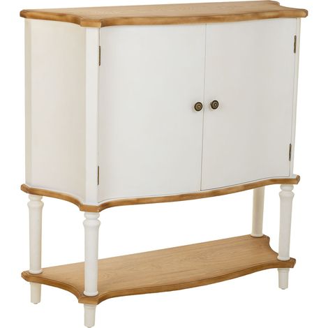 Recibidor de madera blanco 106x37x105h cm