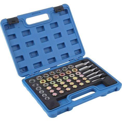JOMAFA herramientas de reparación de roscas para cárter de Aceite 114 Piezas, reparadores para desagüe de Caja de Cambios tapones de carter M13 M15 M17 M20 M22