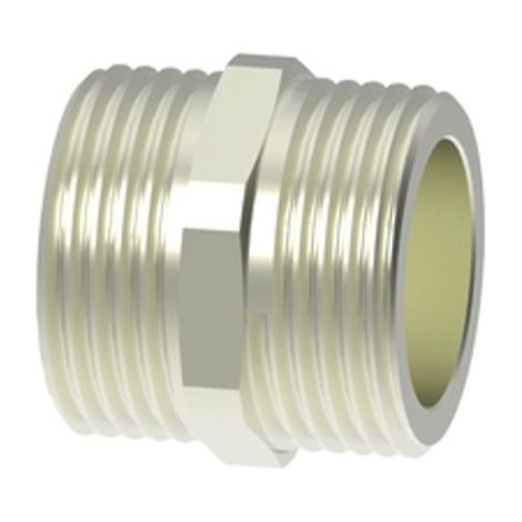 Roth Nipplo doppio G1" AG/AG, nichelato, 1135010098