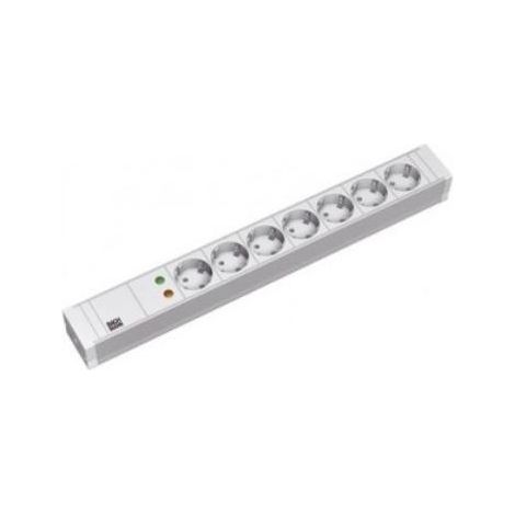 BACHMANN 19" PVC 7xCEE7/3 1xSPD Corrente 2,0m CEE7/7, 333.604