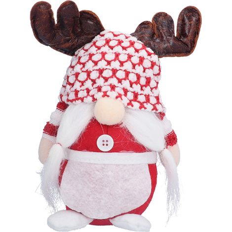 Poupée De Noël Sans Visage Pour Décoration Intérieure Et Extérieure, Ornement De Fenêtre, Cadeau Festif (1/5)