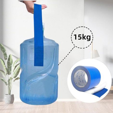Ruban de réparation étanche 8cm×5m - PVC - Pour tente, bâche et store - Autocollant - Bleu (1/4)