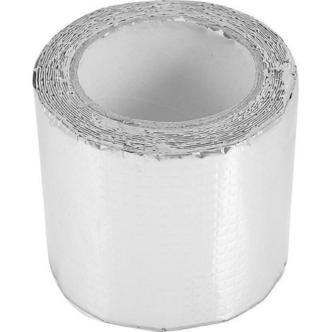 Ruban adhésif de toiture imperméable et durable en feuille d'aluminium, compatible avec les réparations et l'étanchéité (1 rouleau). (1/5)