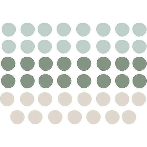Stickers muraux adhésifs à pois, design minimaliste, décoration murale en PVC pour chambre d'enfant, bureau, salon, décoration à faire soi-même, 1 lot (1/5)