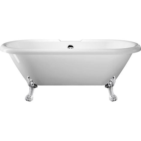 Bañera con patas CHELSEA  154 cm patas LEÓN CROMADAS