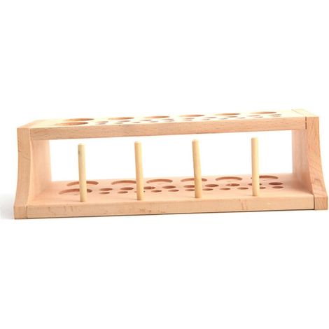 Boîte de Rangement pour Outils Cuir et Bois Support Établi pour Ciseaux Manuels et Tournevis Organisateur de Bureau Facile à Monter (1/5)