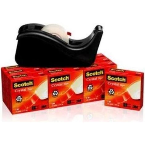 no-name Dispensador C-60 Cintas adhesivas transparentes 10 uds