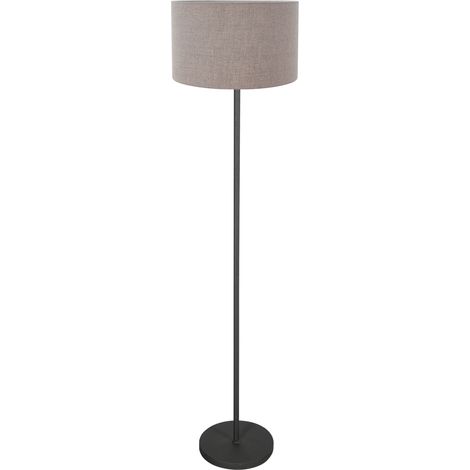 Mexlite - lampada da terra - Noor - grigio nero - metallo tessile (1/2)