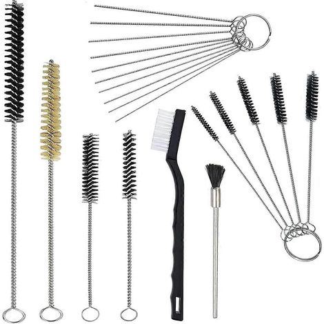 Kit de nettoyage pour pistolet à peinture 17 pièces, outil de nettoyage multi-usages pour pinceaux et pistolets à peinture (1/5)