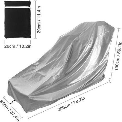 Housse Tapis De Course - Oxford 210D Impermeable Anti-Poussiere - Pour Appareil Fitness - 200 x 95 x 150 cm - 1 Piece (1/5)