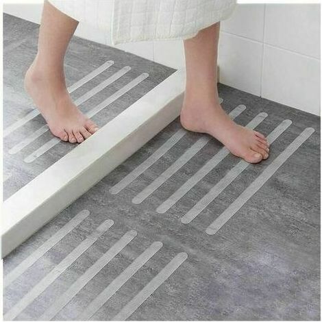 30 pièces d'autocollants antidérapants transparents pour baignoire de salle de bain (1/4)