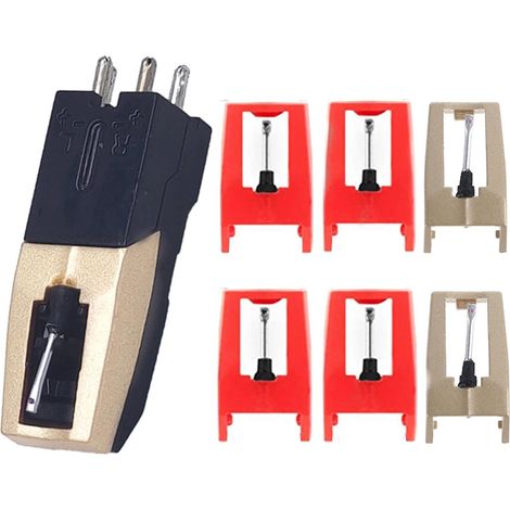 Lot de 7 stylets de lecture pour platine vinyle (phonographe/gramographe). (1/4)