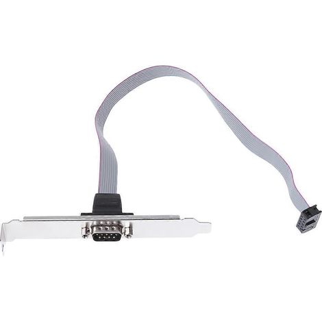 Motherboard-COM-Anschluss 9-Pin DB9 RS232 Flachbandkabel-Anschlusshalterung mit Kabel