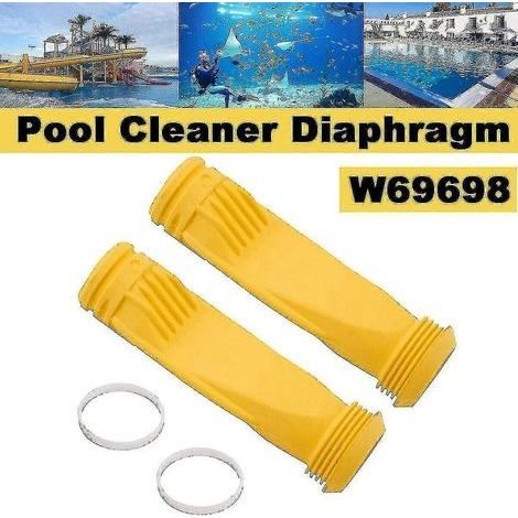 Lot de 2 membranes de nettoyeur de piscine avec anneau pour Zodiac Baracuda G3 G4, pièce de rechange W69698 (1/3)