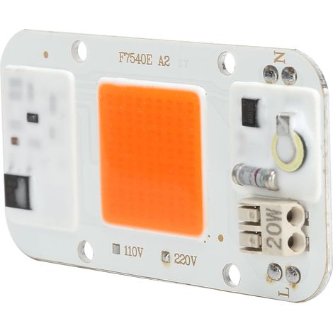 20W LED-Gartenbaulampe, Vollspektrum, integrierter COB-Chip ohne Treiber, 220V Hochdrucklampe für Pflanzenwachstum, hocheffiziente Lichtquelle. (1/5)