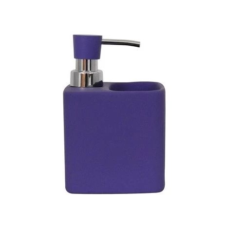 Distributeur de savon & Porte éponge céramique MALAGA Violet MSV (1/2)