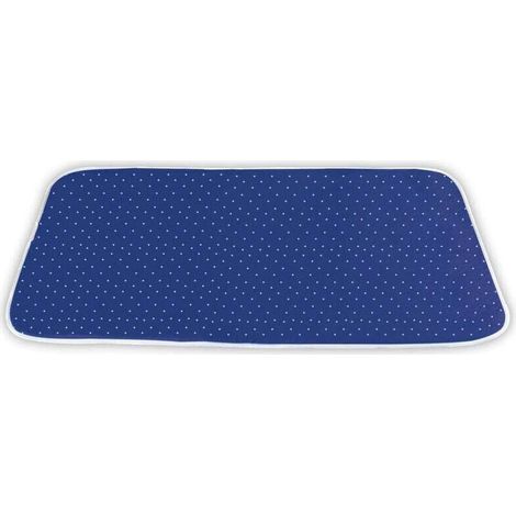 Bügelbrettbezug, Bügeldecke, Hitzereflektor, Aluminiumfolie zur Hitzeblockierung, Eco-Tex Standard Baumwolle, 130 x 65 cm, blau