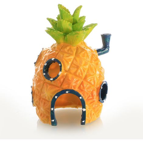 Maison Ananas Décorative pour Aquarium - Ornement Maison Poisson Mignon Paysage Aquatique (1/5)