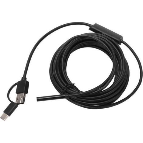sunbuy-Qiilu endoscope d'inspection Endoscope 55mm 3 en 1 Caméra Endoscope USB IP67 Étanche pour Maintenance d'Inspection 2m 656ft (1/3)