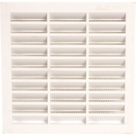 Grille d'aération - 150 x 150 mm - Avec moustiquaire - Pour carrelage - Girpi