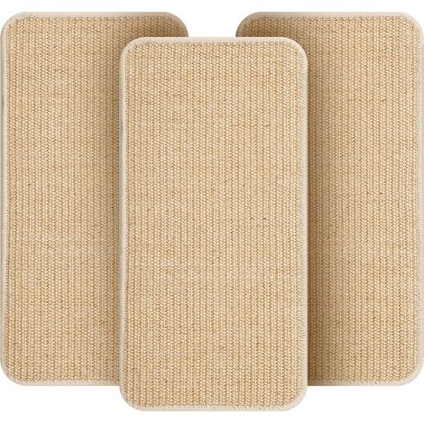 3 Pièces Tapis griffoir pour Chat,50x25cm,Antidérapant Griffoir Chat Canapé,Convient aux Murs et Portes, Canapé, Meubles et Les canapés,Tapis protégé(Couleur Bois) (3 Pièces) (1/5)