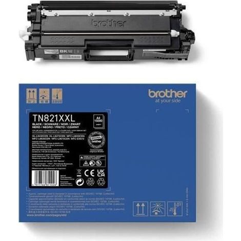 Toner noir - BROTHER - TN821XXLBK - 15 000 pages (1/4)
