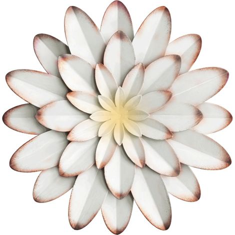 Fleur Murale En Métal - 30 Cm - Décoration Intérieure Et Extérieure Pour Salon Chambre Salle De Bain Jardin - 1 Pièce (1/5)