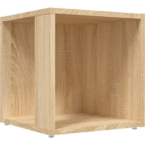 Table d'appoint support de plante meuble d'angle 33 x 33 x 34,5 cm aggloméré brun DEC032410 (1/5)