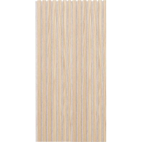 Pannello da parete colva beige con sfondo grigio 120x60cm - Atmosphera créateur d'intérieur