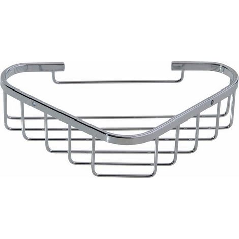 PORTAOGGETTI ANGOLARE INOX 17X17X6cm per BAGNO - MAURER (1/3)