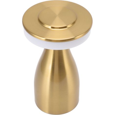 Touch-LED-Tischleuchte, 3 Helligkeitsstufen, USB-aufladbar, dekorativ und tragbar, ideal für ein Kinderzimmer (gold). (1/5)