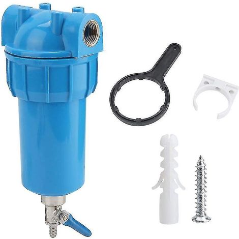 Système de filtration d'eau domestique G1/2 pour robinet, préfiltre à contre-lavage, filtre à eau à mailles filtrantes (1/5)
