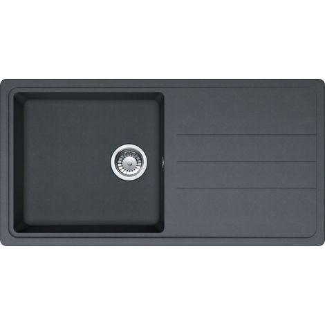 Franke – Évier Tectonite 970 x 500 x 200 mm – Sous-meuble 60 cm – Vidage manuel – Surface non poreuse pour nettoyage facile (1/2)