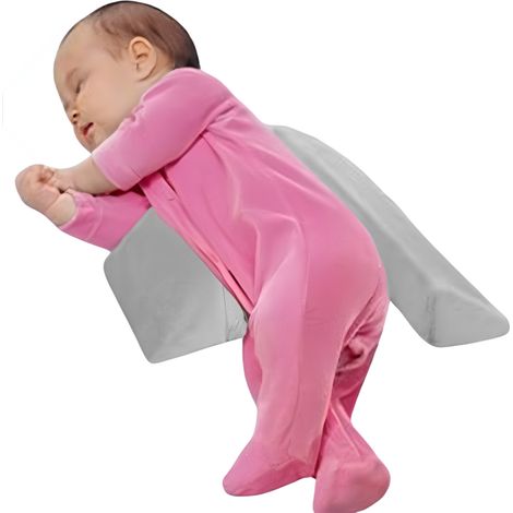 Coussin de positionnement latéral pour bébé, support triangulaire, amovible - gris (1/5)