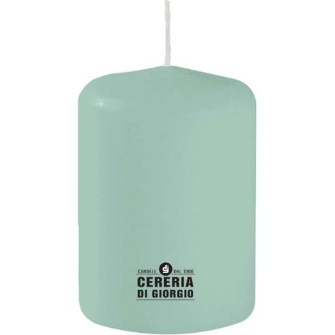 CERERIA DI GIORGIO Candela Grigio Verde 7x10 cm Inodore Minimalista (1/2)