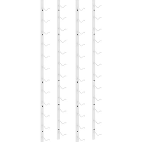Casier à vin mural pour 12 bouteilles 2 pcs Blanc Fer (1/5)