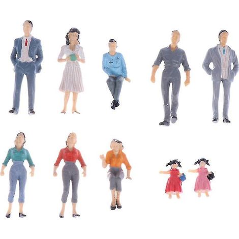 12 bemalte Figuren
