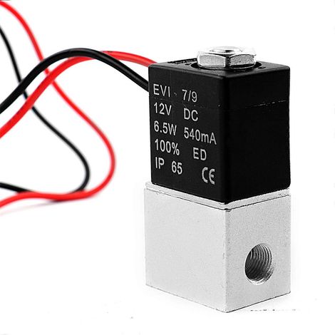 Électrovanne 2 voies à action directe normalement fermée, deux positions, en alliage d'aluminium et laiton pour une inversion rapide (1/5)