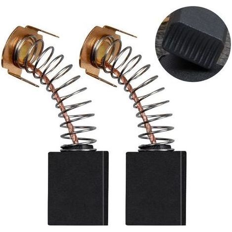 Motorkohlebürsten, langlebige, hochwertige Kohlebürsten, 12 x 8 x 5 mm, kompatibel mit Winkelschleifern (10 Paare) (1/5)