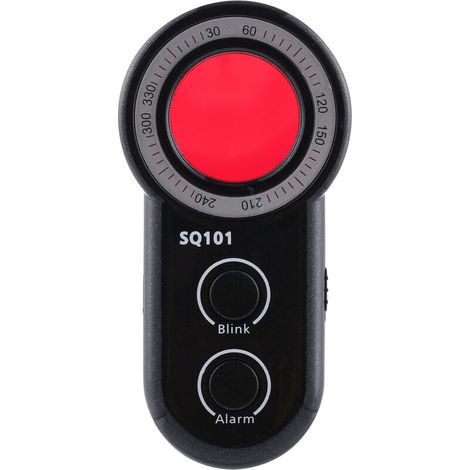 Mini Anti Spy Detector USB Rechargeable Spy Camera Finder Vibration Alarm Camera Detector with 8 Infrared LEDs Vibration Alarm for Car Hotel Trip Travel Salon (1/5)