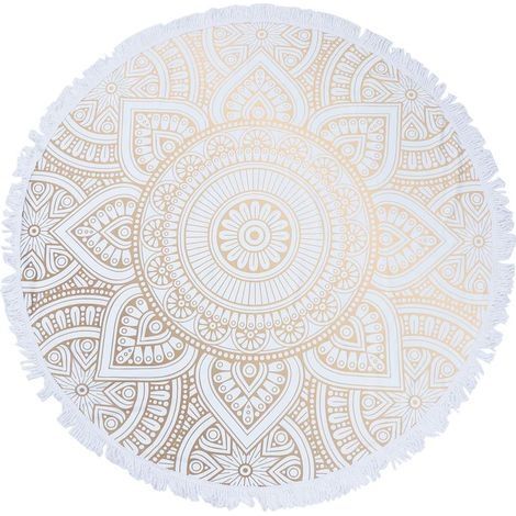 Serviette de plage ronde à séchage rapide, serviette de plage Mandala modèle abstrait, tapis de yoga, serviette de douche, serviette de bain (1/5)