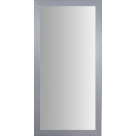Miroir mural rectangulaire en bois massif de tilleul finition grise L100 x PR3 x H200 cm Made in Italy (1/3)