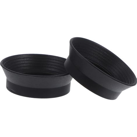 Protections D'oculaire en Caoutchouc 30 Mm, Œilletons De Protection pour Microscope Stéréo Et Télescopes, Lot De 2 Pièces, Usage Laboratoire Et Extérieur, Noir (1/5)